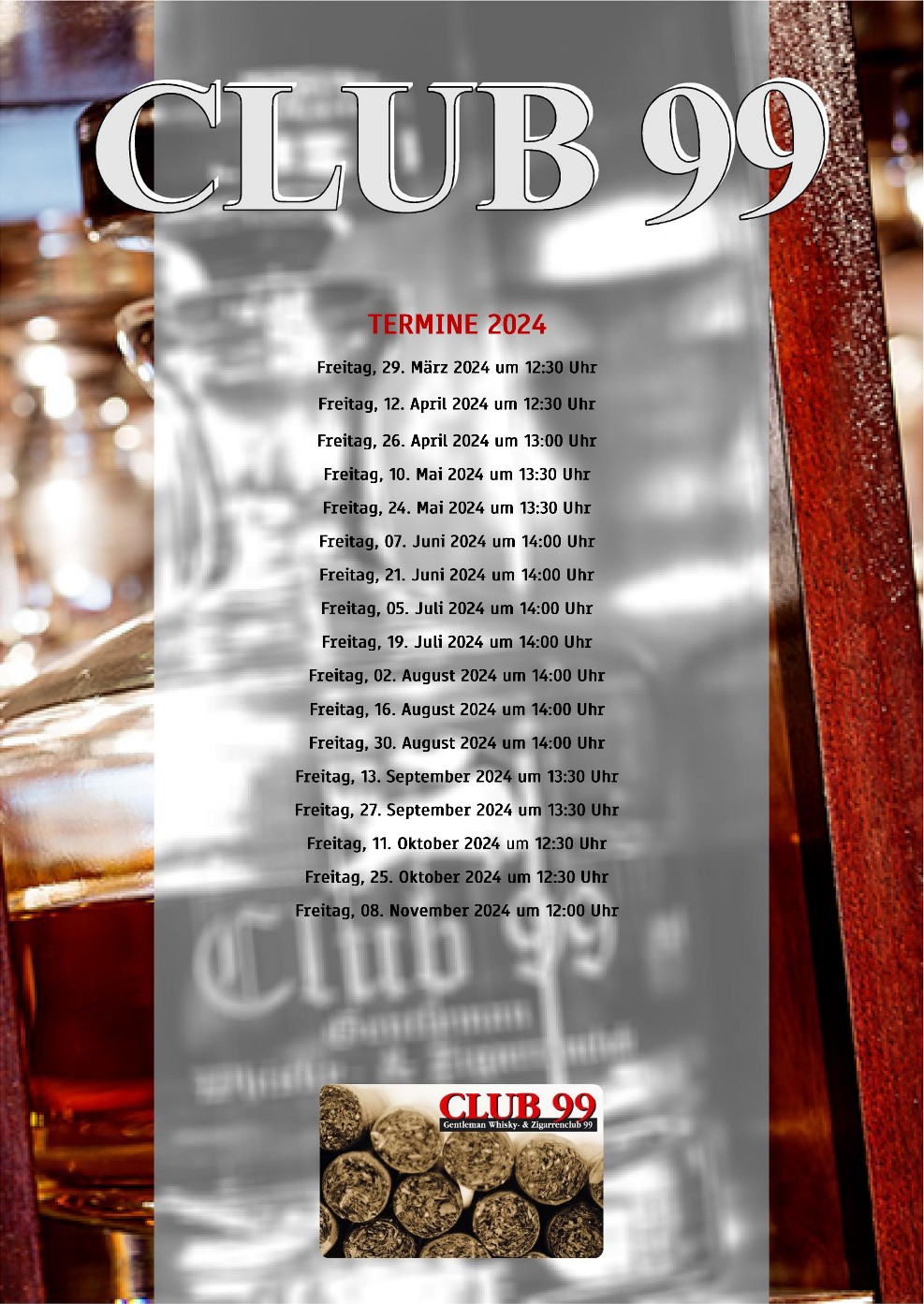 Club99 Spieltermine 2023